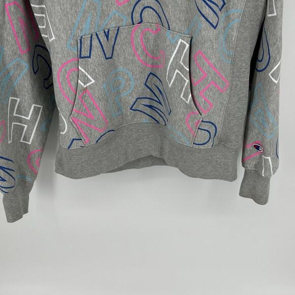 Champion Hoodie Mens Large Reverse Weave Multicolor All-Over Print Pullover - Picture 4 of 14